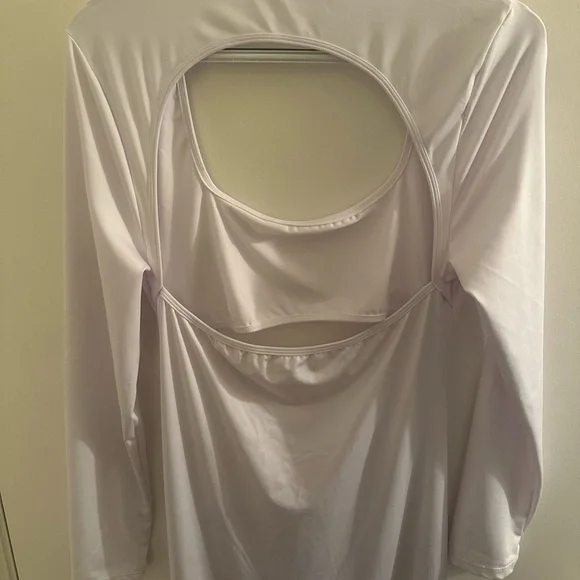 Fashion Nova White Backless Long Cutout Dress - Picture 3 of 4